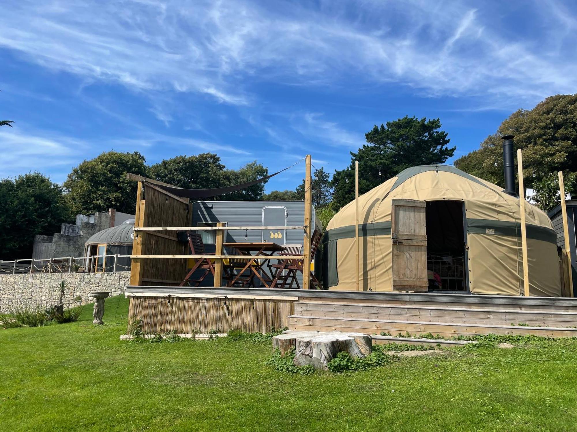 Hotel Puckaster Cove Garden Yurt Niton Exterior foto